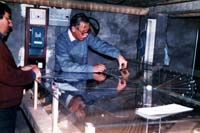 R�alisation d'une maquette p�dagogique lors du passage de la com�te de Halley en 1985